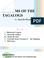 Customs of The Tagalogs 3