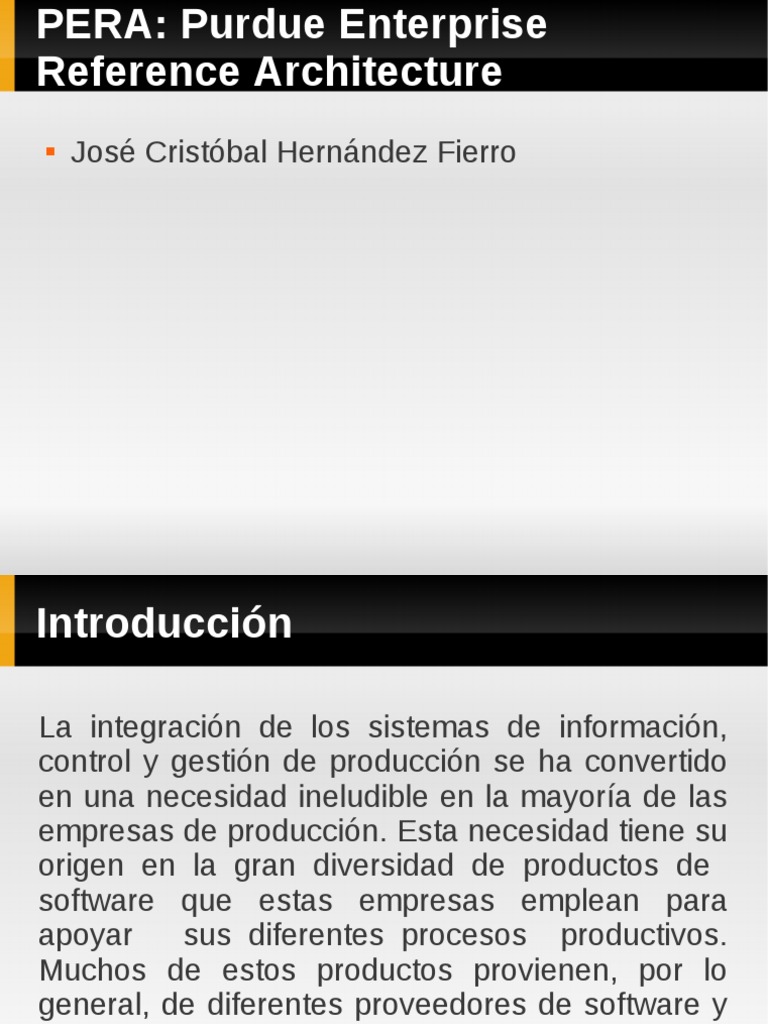 Arquitectura de Referencia PERA en Empresas | PDF | Proceso de ...