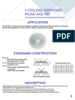 Round Ceiling Diffuser Model AGI-RD: Application