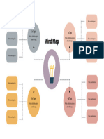 Peach Yellow Grid Mind Map Brainstorm