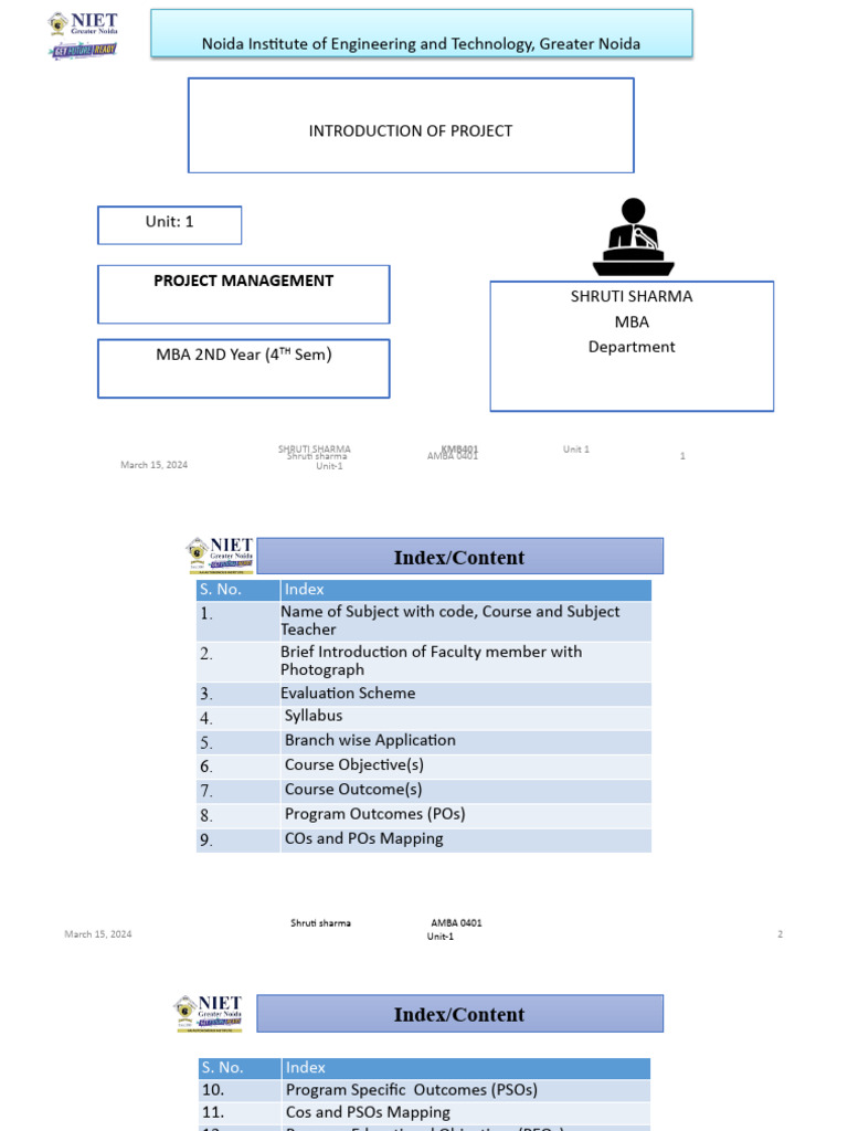 Project Management Course Guide | PDF | Project Management | Business