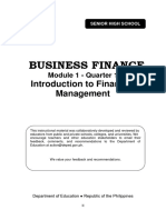 Business Finance Module 1-Pages