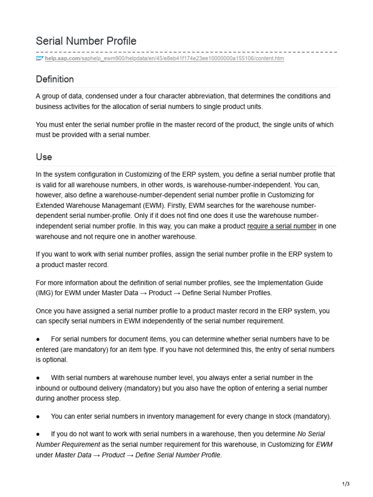 ewm-serial-number-profile-pdf-enterprise-resource-planning