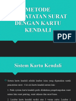 Metode Pencatatan Surat Dengan Kartu Kendali