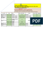 Draft Adjusted 100 - 200 Levels Harmattan 2023-2024 EXAMS Timetable