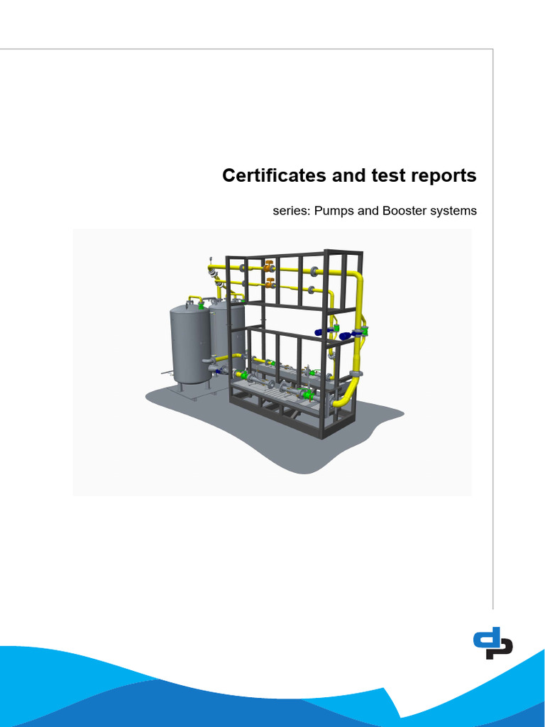 Pump Test Certificates Overview | PDF | Pump | Screw