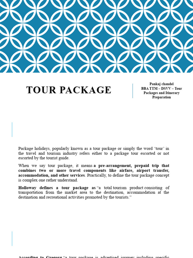Tour Package | PDF | Tourism | Marketing