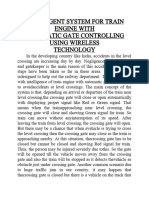 4.intelligent System For Train Engine With Automatic Gate Controlling Using Wireless (Abstract)