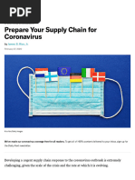 Prepare Your Supply Chain For Coronavirus