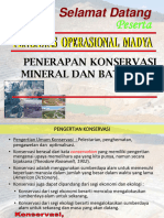 Penerapan Konservasi Mineral Dan Batubara FIX