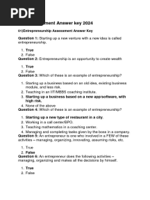 TEC Assessment Answer Key 2024