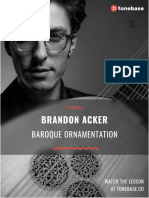 Brandon Acker - On Baroque Ornamentation - Tonebase Outline