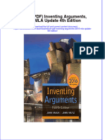 Inventing Arguments 2016 Mla Update 4Th Edition Full Chapter