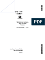 TM1183 John Deere 4640, 4840 Tractors Technical Manual