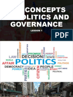Lesson 1 Philippine Politics and Governance