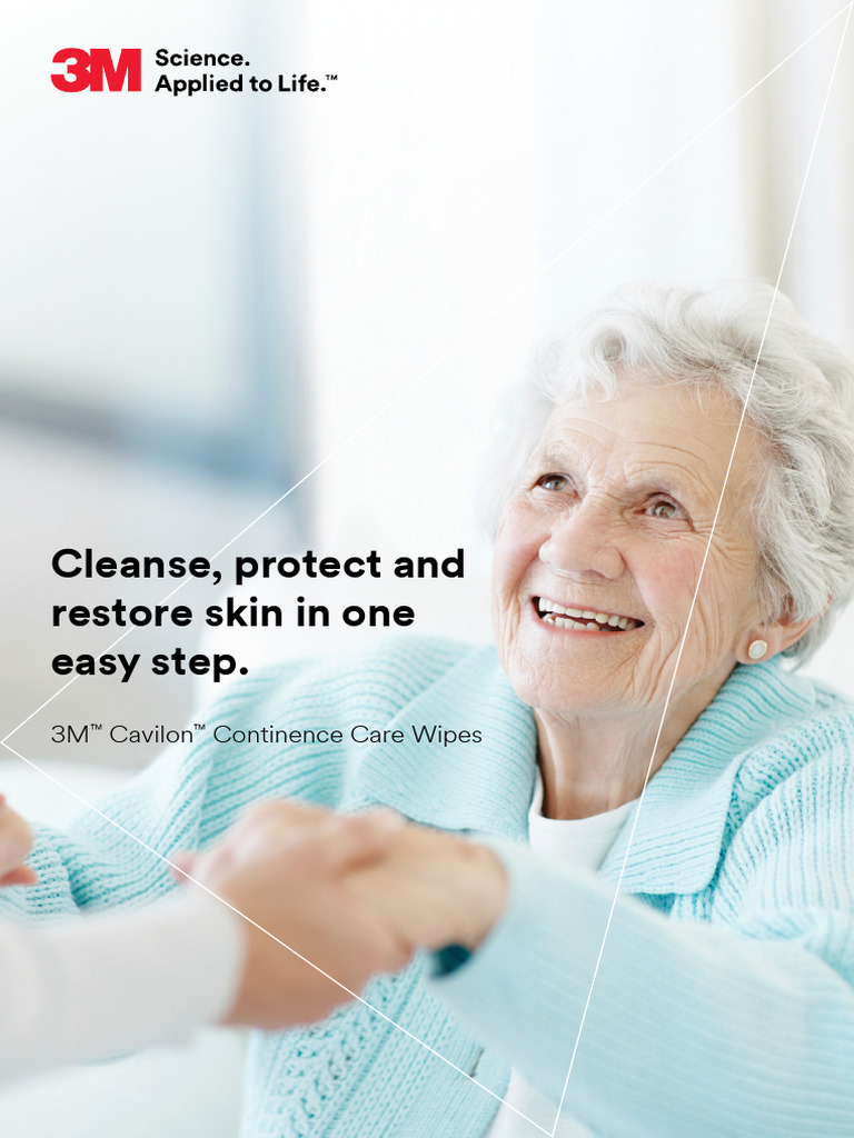 3M Cavilon Continence Care Wipes Brochure PDF Urinary Incontinence