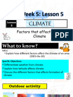 Factors That Affects Climate