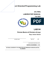 OOP Lab 904 Pointers PTR Arrays