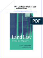 Download Land Law Themes And Perspectives full chapter docx
