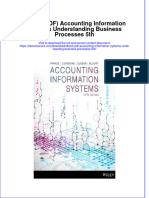 Accounting Information Systems Understanding Business Processes 5Th Full Chapter