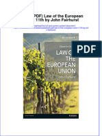 Law of The European Union 11Th by John Fairhurst Full Chapter