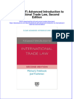 Advanced Introduction To International Trade Law Second Edition Full Chapter