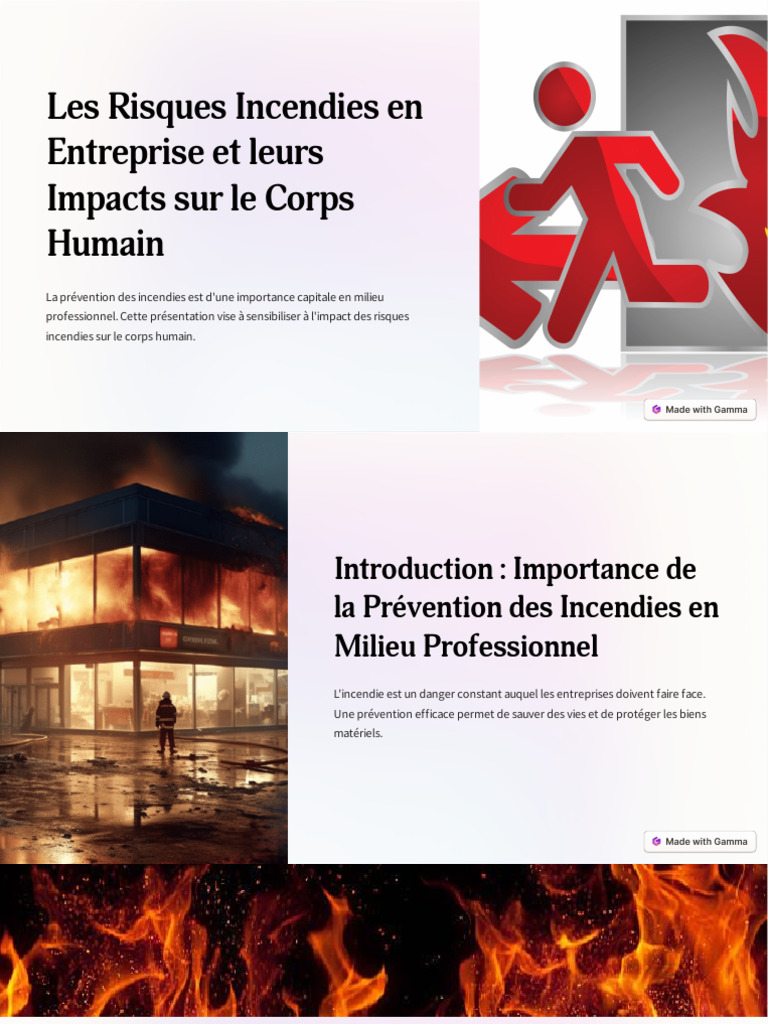 Les Risques Incendies En Entreprise Et Leurs Impacts Sur Le Corps