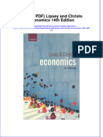 Lipsey and Christo Economics 14Th Edition Full Chapter