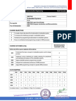 B.Tech Third Year Syllabus - EMBEDDED SYSTEMS