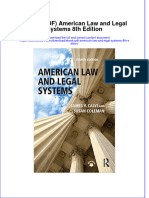 American Law and Legal Systems 8Th Edition Full Chapter