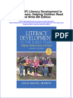 Literacy Development in The Early Years Helping Children Read and Write 8Th Edition Full Chapter