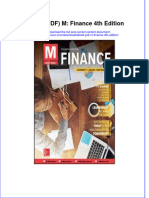 M Finance 4Th Edition Full Chapter