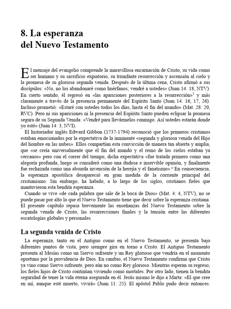 Esperanza en la Segunda Venida de Cristo | PDF | Jesús | La ...