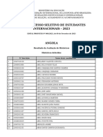 ANGOLA Deferidos Resultado Preliminar Historicos PSEI 2023