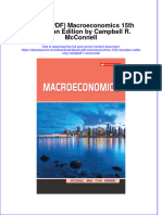 Macroeconomics 15Th Canadian Edition by Campbell R Mcconnell Full Chapter