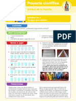 Unidad 5 - La Familia - Proyecto Científico