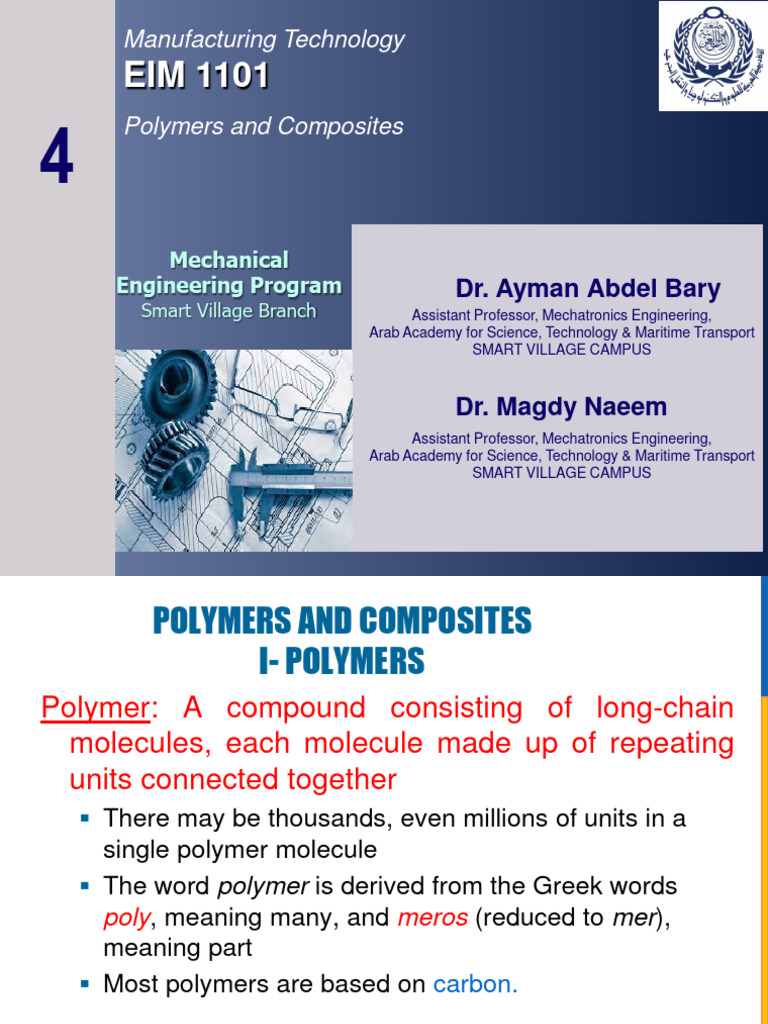 Overview of Polymers and Composites | PDF