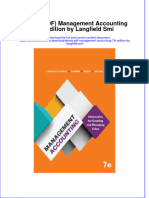 Management Accounting 7Th Edition by Langfield Smi Full Chapter