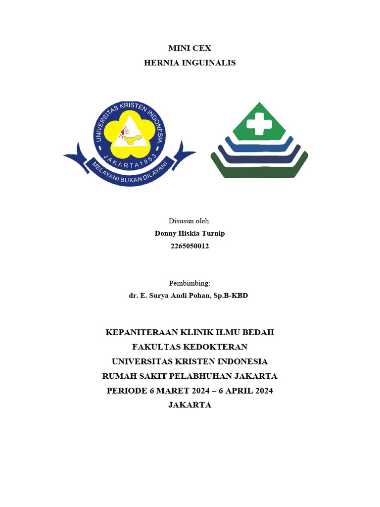 Mini cex hernia inguinalis donny hiskia turnip 2265050012 pdf