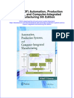 Automation Production Systems and Computer Integrated Manufacturing 5Th Edition Full Chapter