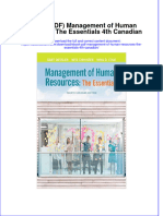 Management of Human Resources The Essentials 4Th Canadian Full Chapter