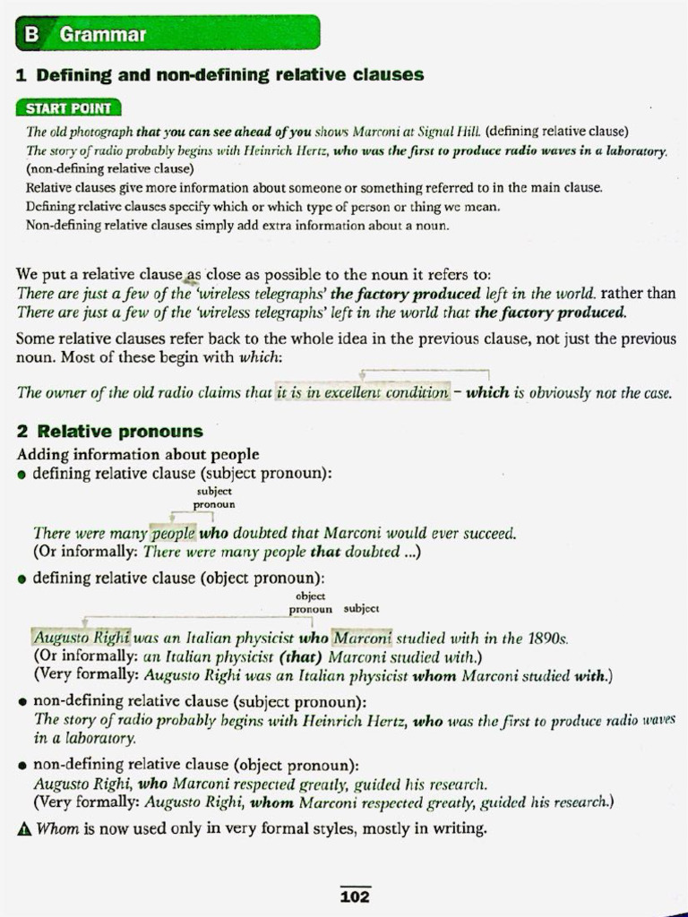 Relative Pronouns, Practice and Theory | PDF | Origami | Radio