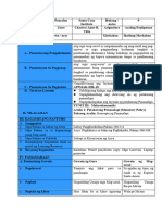 Lesson Plan-Konsepto NG Pananalapi