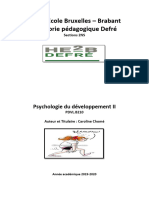 Syllabus Psychologie Du Développement II