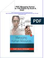 Managing Human Resources 17Th Edition by Scott A Snell Full Chapter