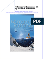 Managerial Economics 8Th Edition by William F Samuelson Full Chapter
