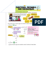 Fractions, decimals and percentages 