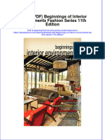 Beginnings of Interior Environments Fashion Series 11Th Edition Full Chapter
