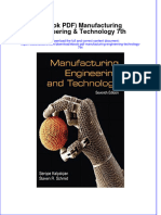 Manufacturing Engineering Technology 7Th Full Chapter