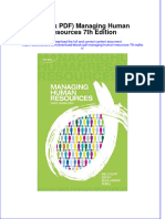 Managing Human Resources 7Th Edition Full Chapter